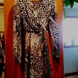 Animal print dress